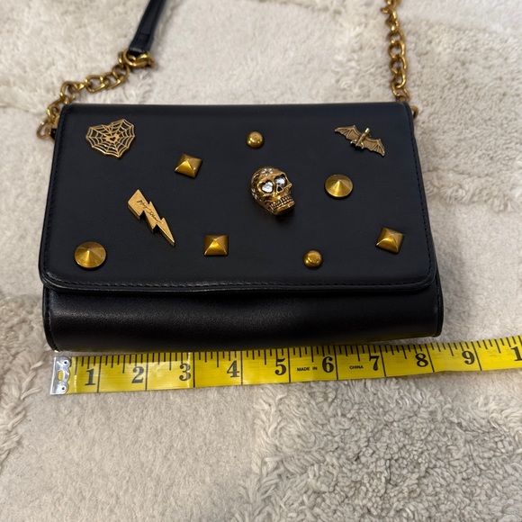 BETSY JOHNSON Black Studded Crossbody Bag - Picture 9 of 12